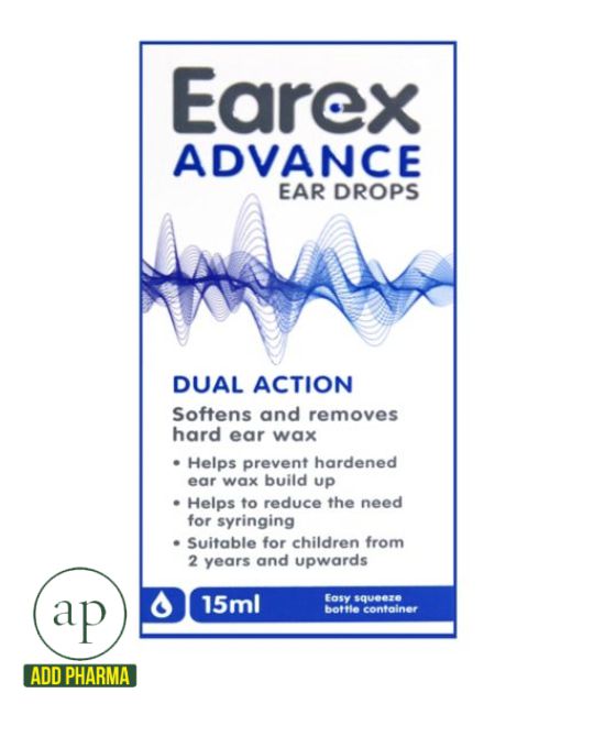 Earex Advance Ear Drops - Dual Action(15ml)