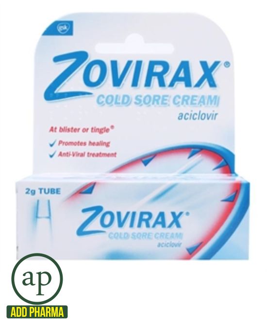Zovirax Cold Sore Cream Tube - 2g