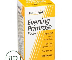 Evening Primrose Oil - 500mg + Vitamin E Capsules