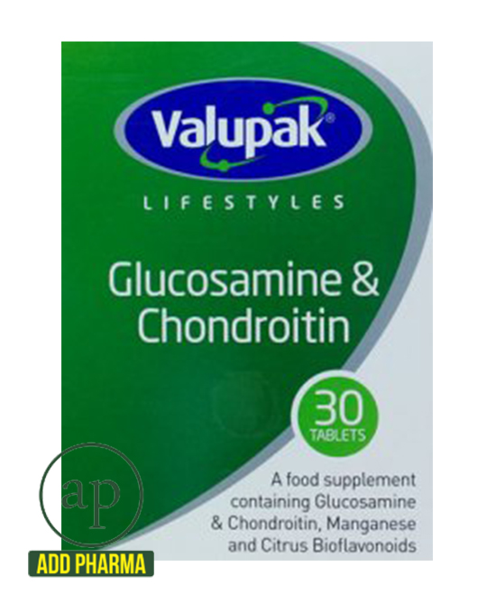 Valupak Glucosamine & Chondroitin - 500/400mg Pack of 30 Tablets