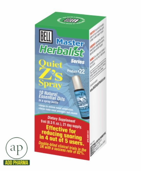 Bell Master Herbalist #22 Quiet Z's Spray - 0.3 fl. oz. / 9 ml spray bottle