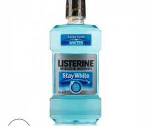 Listerine Antibacterial Mouthwash Stay White - 500ml