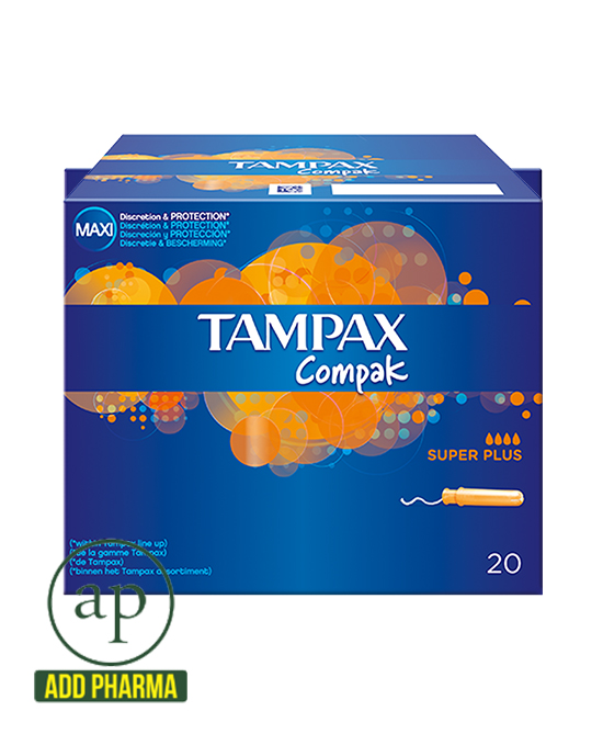 TAMPAX Compak Super Plus applicator tampons - pack of 20