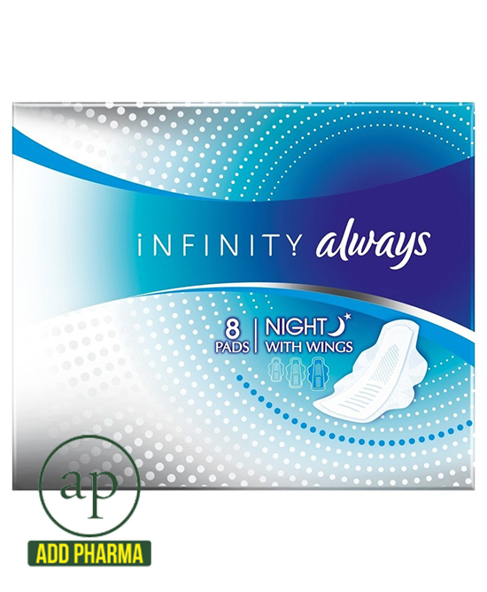 Always Infinity Night with Wings Sanitary Pad - 8 Pack