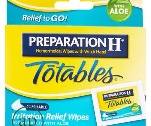 Preparation H® Totables® Medicated Hemorrhoidal Wipes with Witch Hazel - box of 10 individual wipes