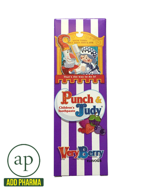 Designed to encourage Children to clean their teeth. Has a taste children will enjoy Delivers Fluoride to strengthen milk and permanent teeth. Punch & Judy is Sugar Free.