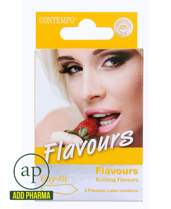Contempo Flavours Condom - 3 Premium Latex Condoms