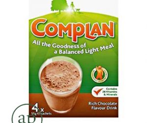 Complan Rich Chocolate Nutritional Drink - 4 sachets of 55g ea.