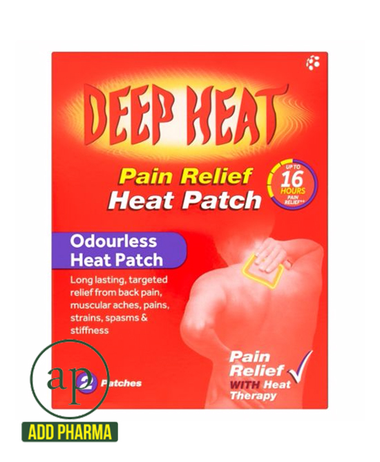 Deep Heat Pain Relief Back Patch (Extra Large) - Pack of 2