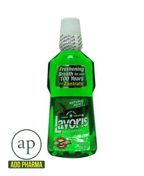 Lavoris Mouthwash Natural Mint - 443ml (33.8 fl oz)
