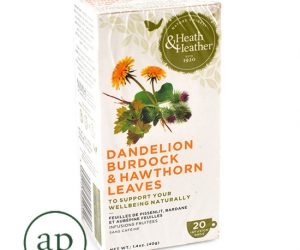 Heath & Heather Organic Dandelion, Burdock & Hawthorn - 20 Tea Bags