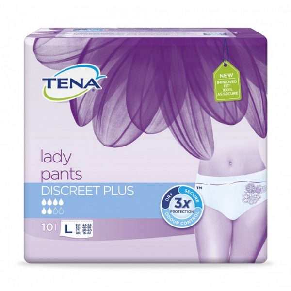 TENA Lady Pants Discreet Plus Large - 10 Pants