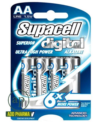 Supacell Batteries AA - pack of 4 - AddPharma | Pharmacy in Ghana