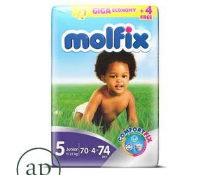 Molfix Diapers 11kg - 25kg - 74 diapers