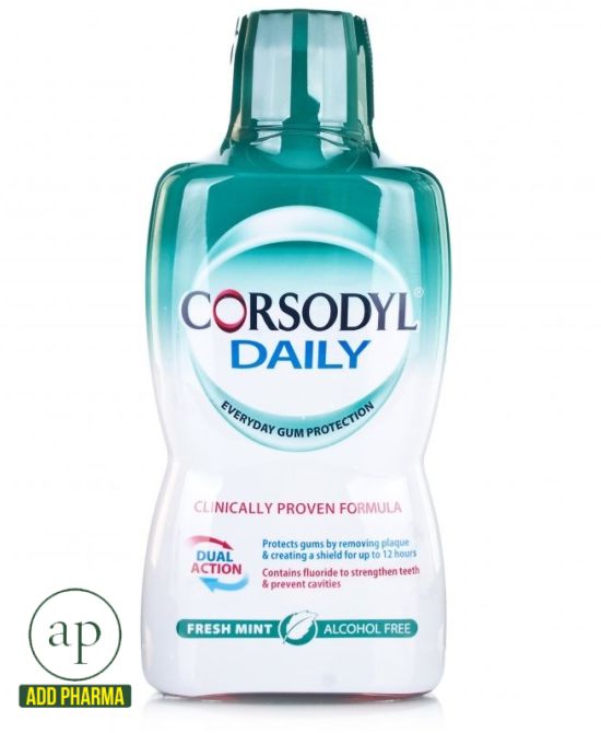 Corsodyl Daily Mouthwash Fresh Mint - 500ml