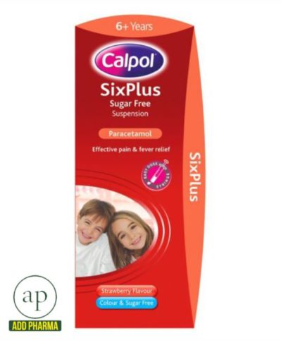 Calpol 6years+ strawberry syrup-80ml - AddPharma | Pharmacy in Ghana