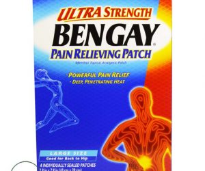 Bengay Ultra Strength Pain Relieving Patch, Large - 4 Patches