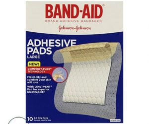 BAND-AID Large - 10 Adhesive Pads