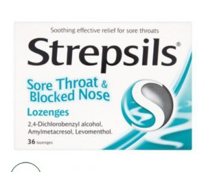 Strepsils Sore Throat & Blocked Nose - 36 Lozenges