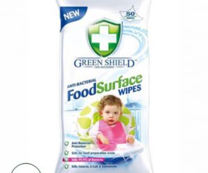 Green Shield Anti Bacterial Food Surface Wipes - Pack of 50 wipes