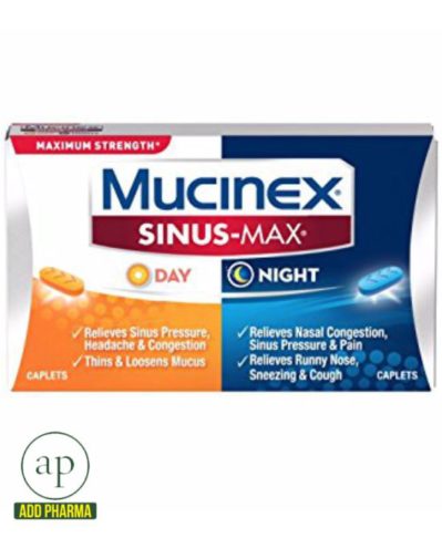 Mucinex Sinus-Max Day/Night - 20 Caplets - AddPharma | Pharmacy in Ghana