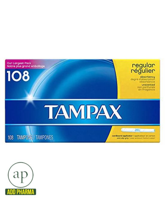 Tampax Regular Unscented - 108 Tampons