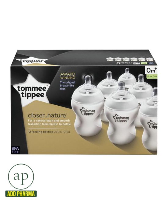 Tommee Tippee Starter Pack - 6 x 260ml Bottles
