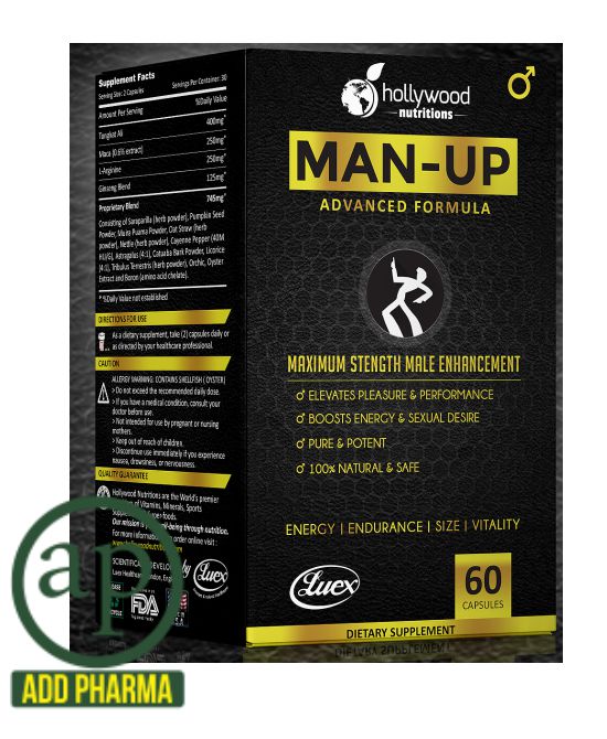 Man Up by Hollywood Nutritions - 60 Capsules