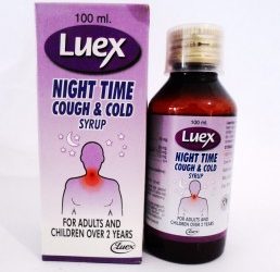 Luex Night Time Cough and Cold Syrup - 100ml