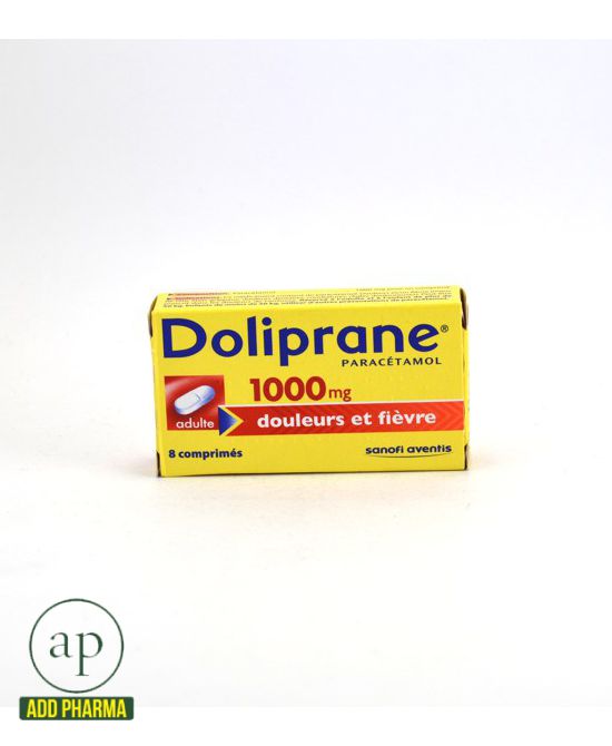 Doliprane Paracetamol 1,000 mg - 8 Tablets