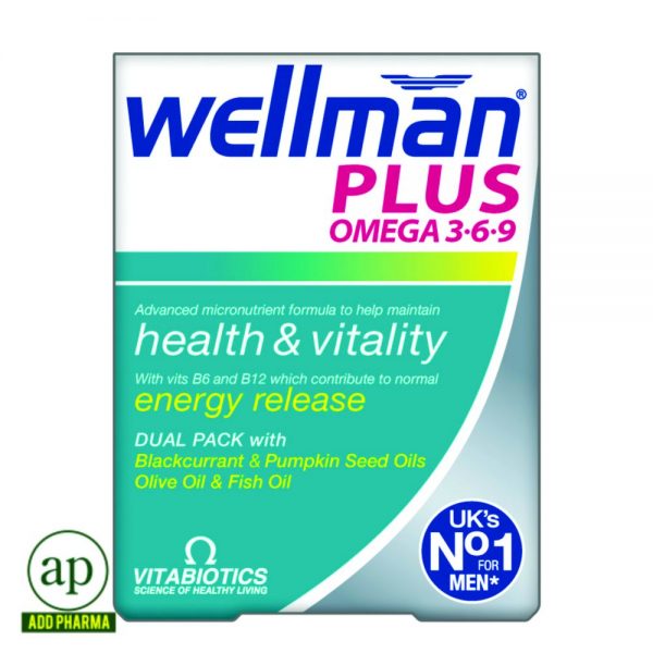 Vitabiotics Wellman Plus Omega 3-6-9 - 56 Tablets