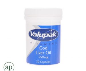 Valupak Vitamins Cod Liver Oil 550mg - 30 Capsules