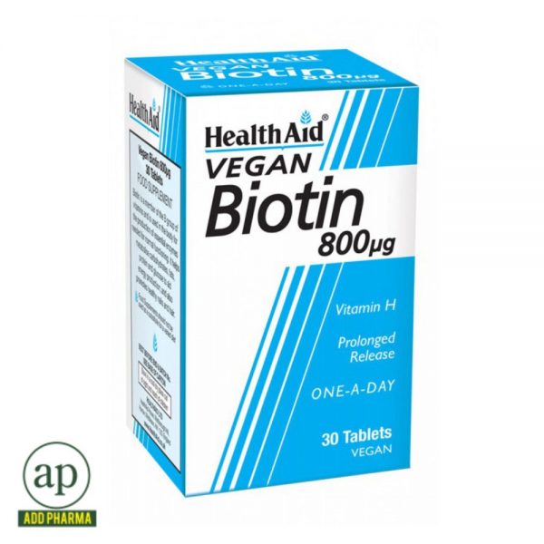 HealthAid Biotin 800µg - 30 Tablets