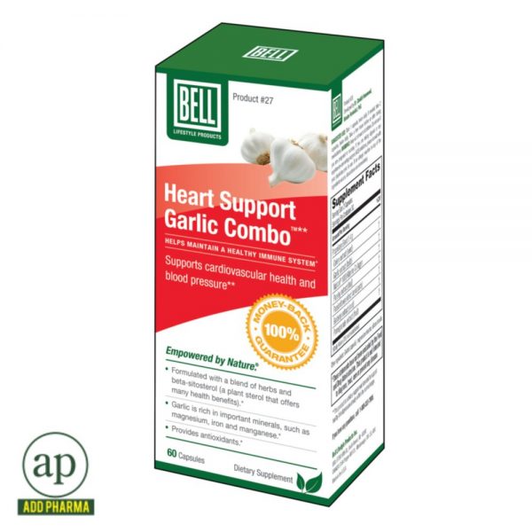 Bell Heart Support Garlic Combo - 60 Capsules