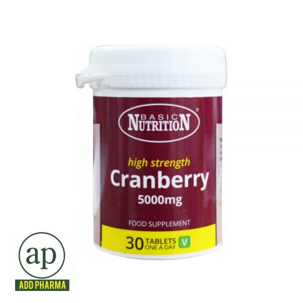 Basic Nutrition 5000 Mg Cranberry - 30 Tablets