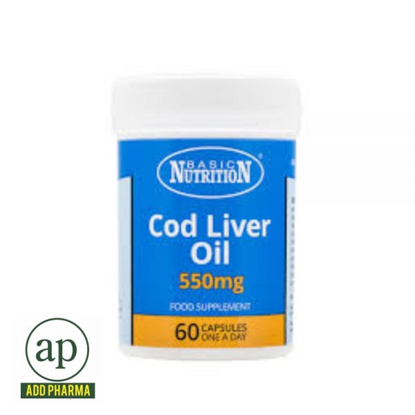 Basic Nutrition 550Mg Cod Liver Oil - 60 Capsules