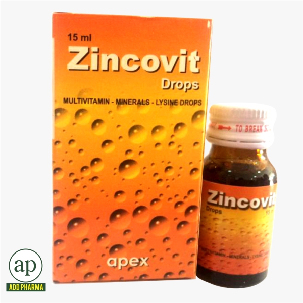 Zincovit Drops, 15ml - AddPharma | Pharmacy in Ghana |